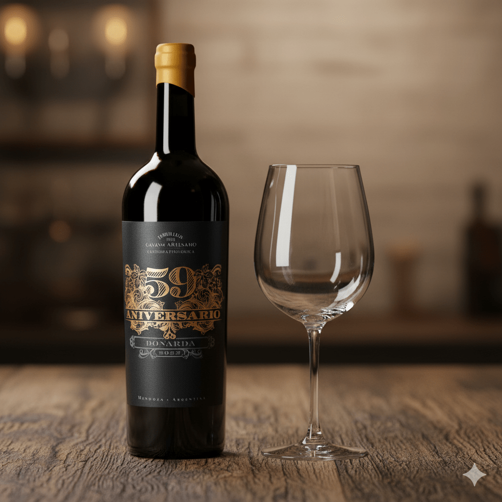 Vinho Arg. Tinto 59 aniversário Bonarda 2022 - Bodega Luxor