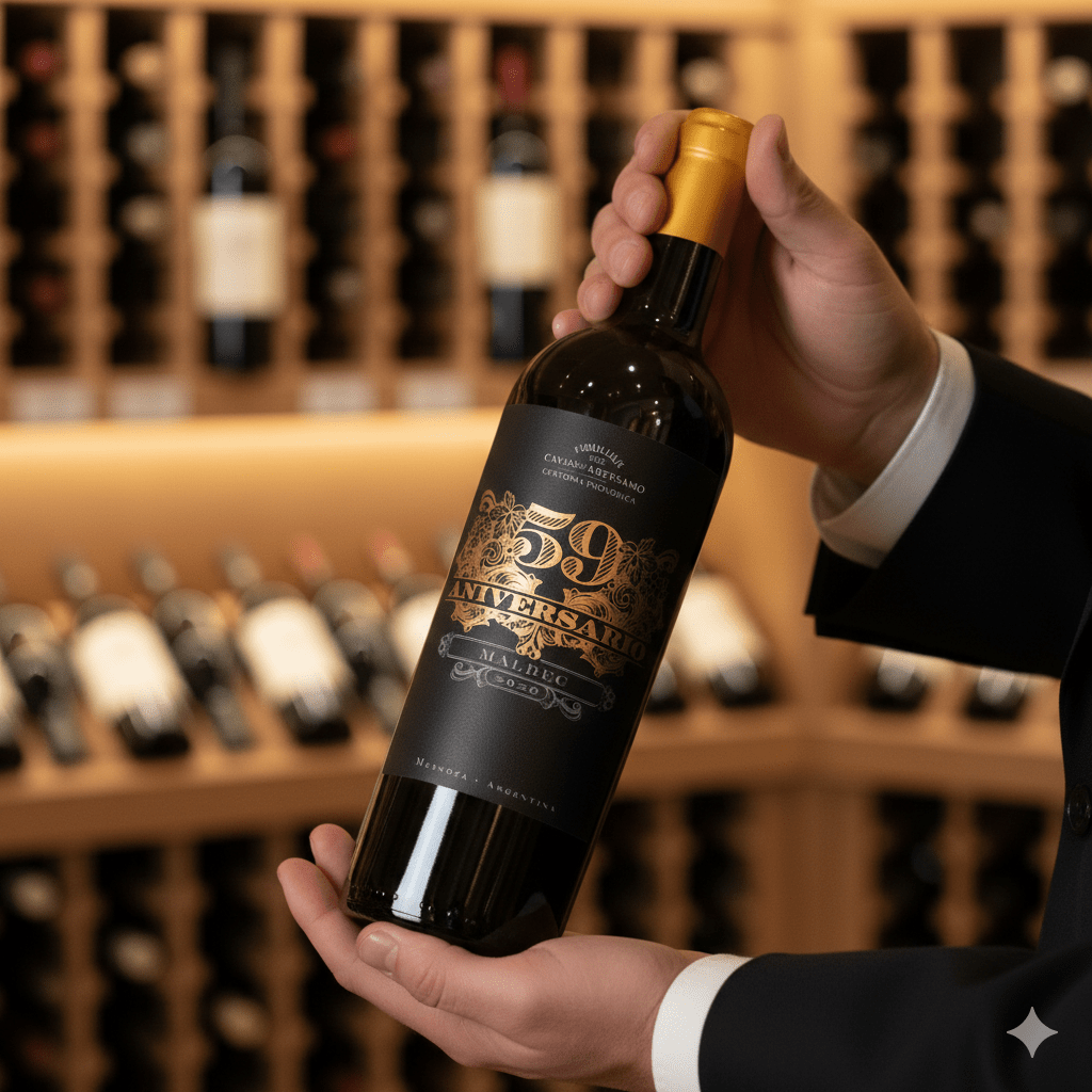 Vinho Arg. Tinto 59 aniversário Malbec 2020 - Bodega Luxor