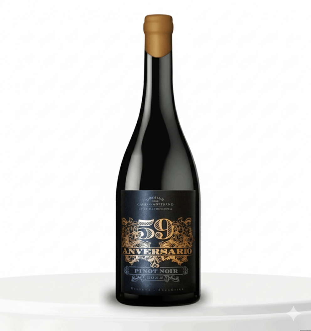 Vinho Arg. Tinto 59 aniversário Pinot Noir 2022 - Bodega Luxor
