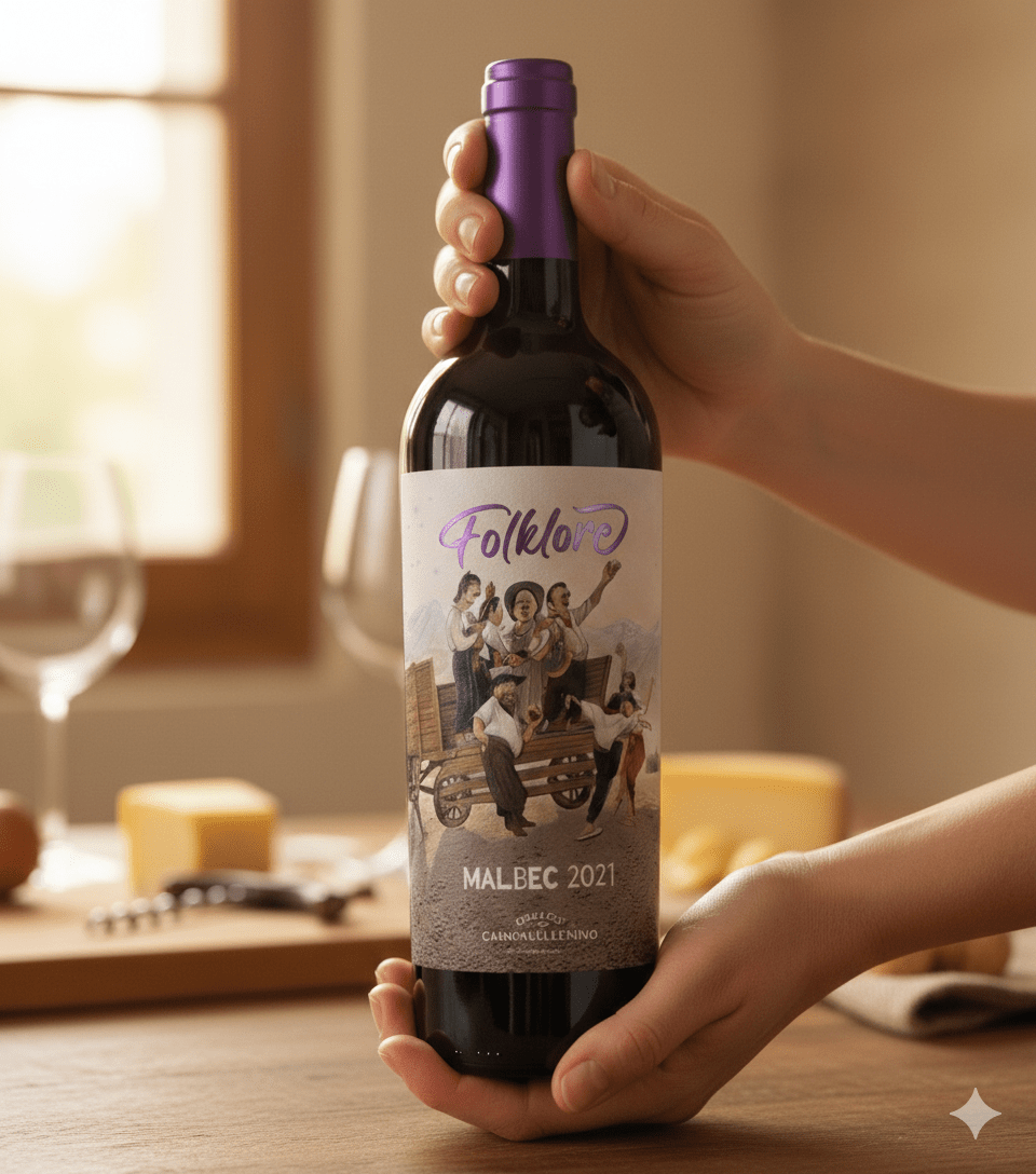 Vinho Arg. Tinto Folklore Malbec 2024 - Bodega Luxor
