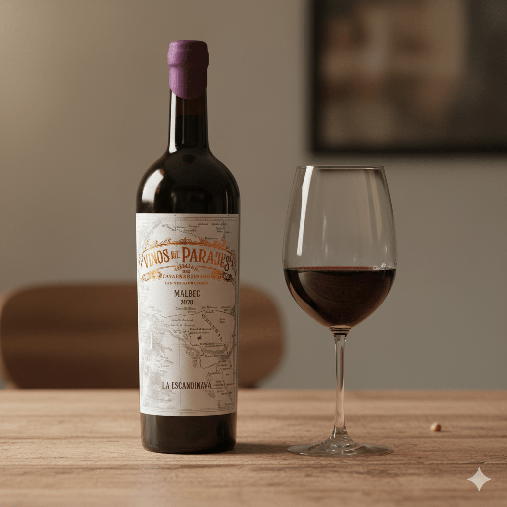 Vinho Argentino Tinto Vinos De Parajes Malbec 2020 - Bodega Luxor