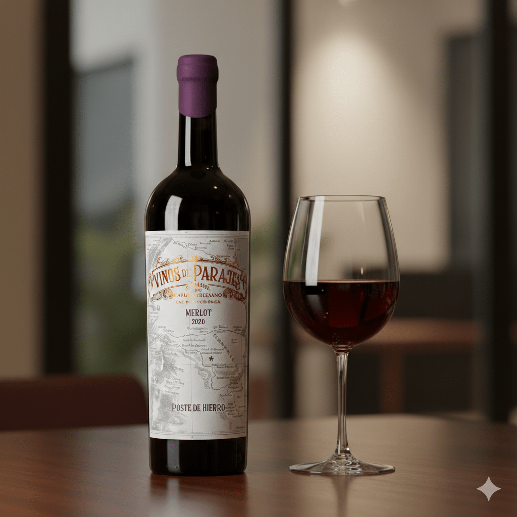 Vinho Argentino Tinto Vinos De Parajes Merlot 2021 - Bodega Luxor